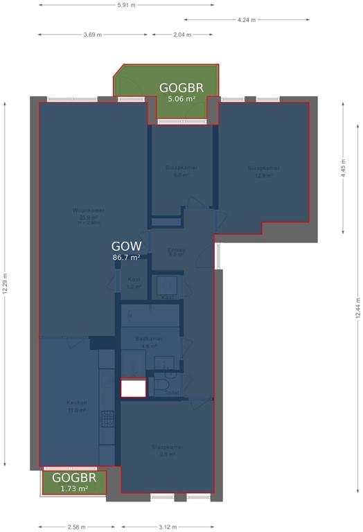 mediumsize floorplan